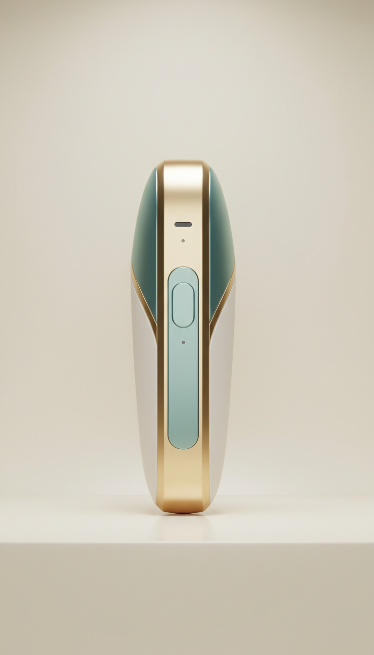 Handheld Brightening Device in Brushed Aluminum