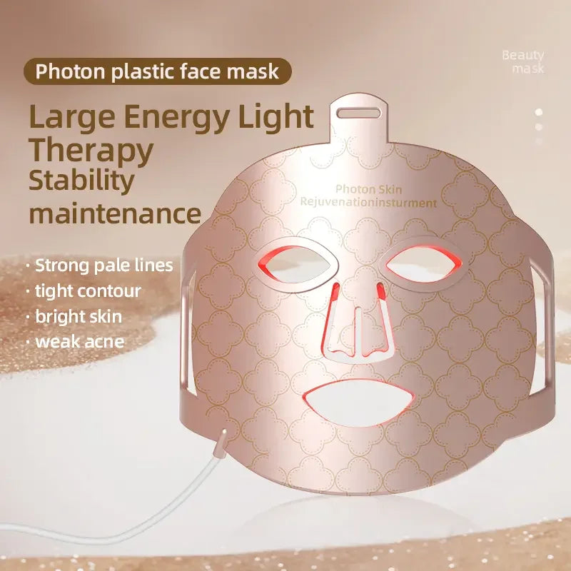 New 8 Colors Photon Nir Light Skin Rejuvenation for Facial 850nm Led Red Infrared Led Face Mask Red Light Therapy Photon Mask